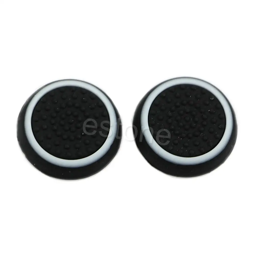 Black 1 комплект 2 шт. Thumbstick cap Cover аналоговый 360 контроллер Thumb Stick Grip для PS4 xbox ONE - Цвет: Black