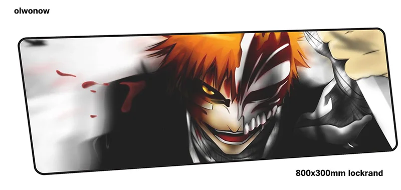 design 1 BLEACH Коврик для мыши 80x30 см Модный игровой коврик для мыши большой геймерский коврик HD игровой с узором компьютерный стол padmouse клавиатура большие игровые коврики - Цвет: design 1