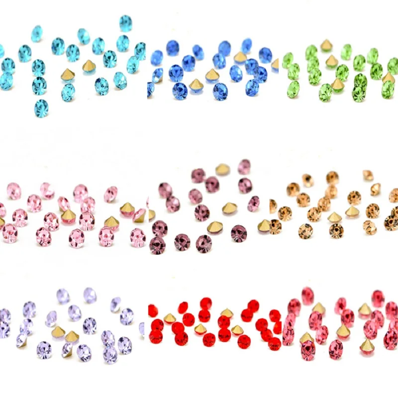 Конфетти крошечные 2 5 мм кристаллы разбрызгиваются акриловые бриллианты бусины