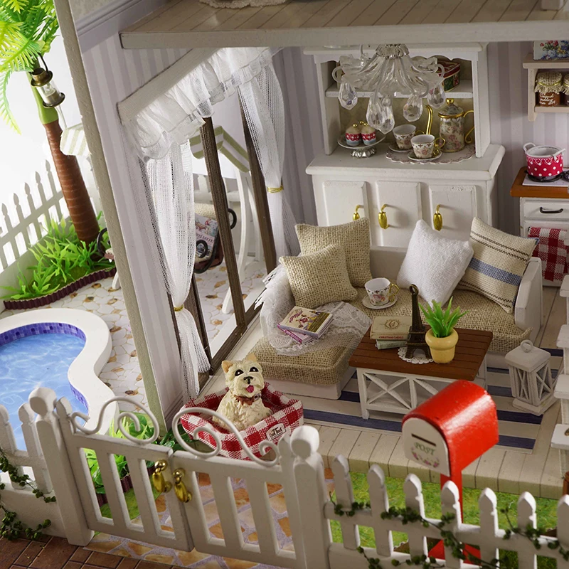Миниатюрный Кукольный домик мебель миниатюрный кукольный деревянные игрушки