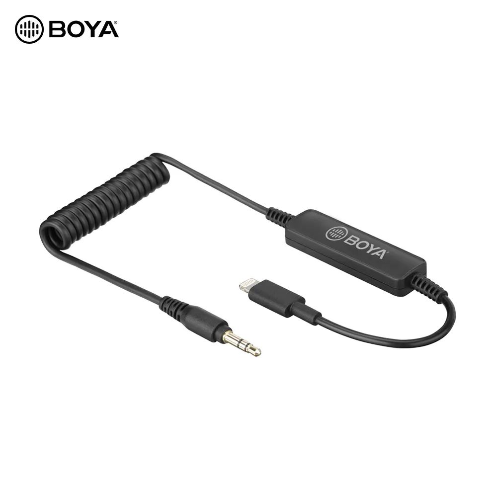 Микрофон BOYA 35C L 3 5 мм микрофон для телефона аудиокабель микрофоны с автономным