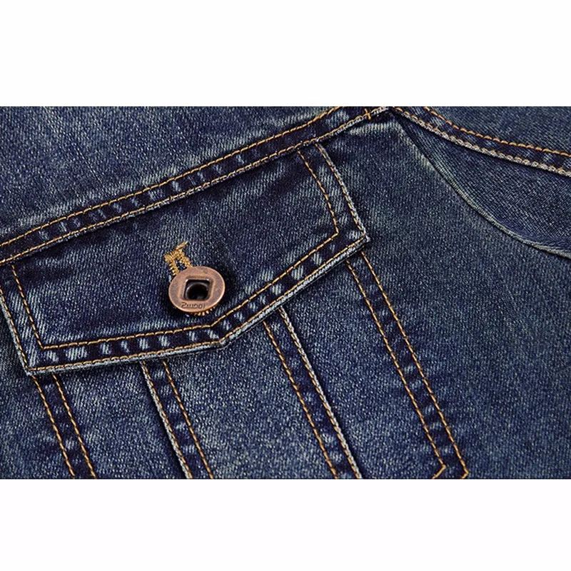 M 6XL мужская куртка и пальто брендовая одежда джинсовая модная Толстая теплая