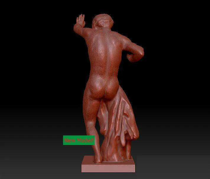 3D модель stl формат сплошная вращения скульптуры для ЧПУ машина Cursed человек |