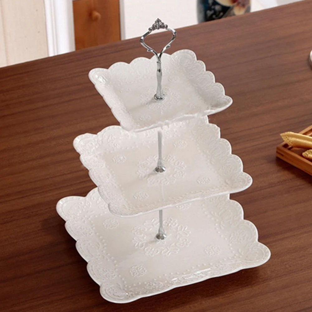 Стойка с ручкой для тарелок торта фитинг фурнитура стержень пластина держатель