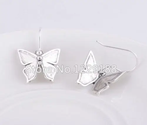 Excellent 925 Sterling Silver Animal Butterfly Earrings Vivid Design Statement Gifts For Women Onlinesale | Украшения и