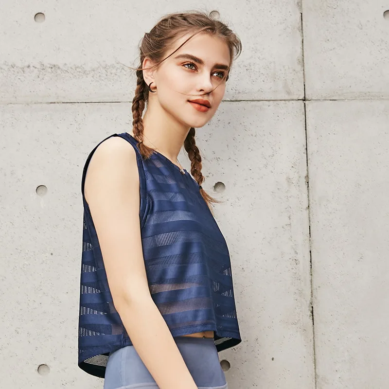 Женские футболки для йоги сетчатая рубашка женская футболка фитнеса бега без