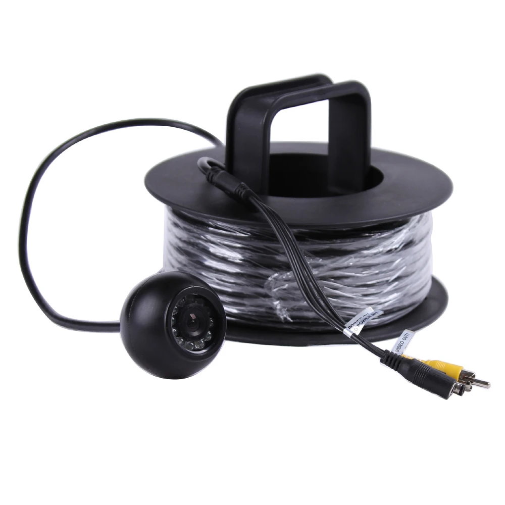 Комплект подводной рыболовной камеры в форме купола с кабелем глубиной 50 метров