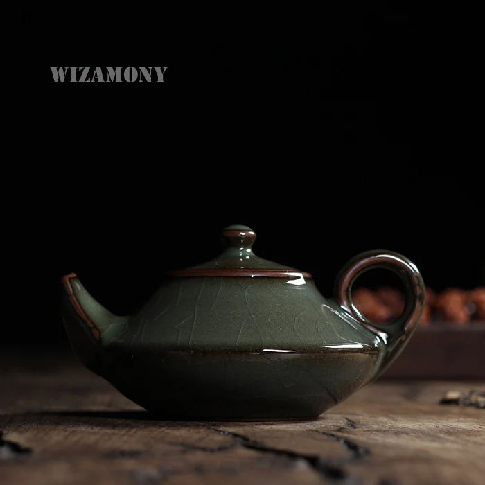 WIZAMONY чайный сервиз хрустящая глазурь Longquan Celadon Zisha Ceramics Arts Тэй китайский чайник