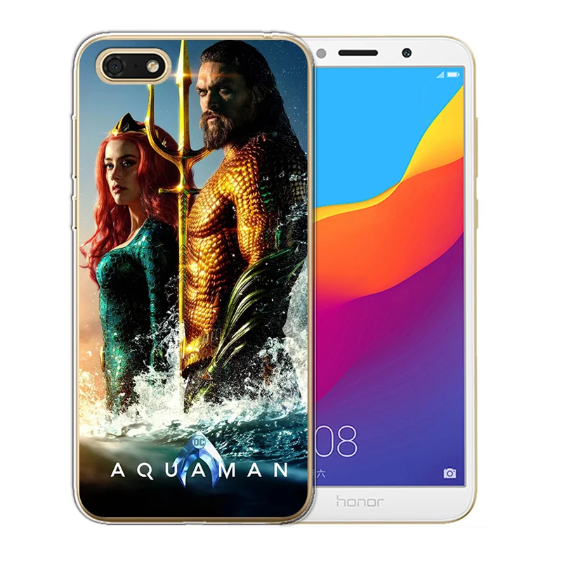 captain marvel aquaman cover funda For Huawei P8 Lite 2017 P9 P10 P20 Pro P Smart Mate 9 10 20 Honor 6A 6X 7 7X 7C 7A case Cover |