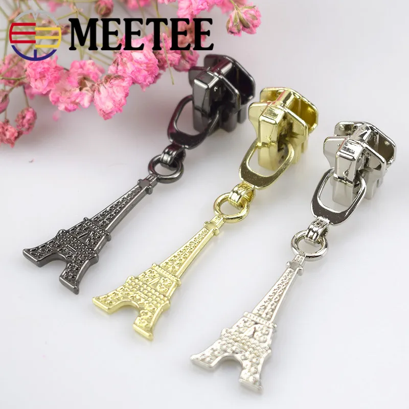 20 шт. Модные 5# металлические ползунки для молнии для курток одежда пальто головы съемники молния Ремонтный комплект DIY сумка Швейные аксессуары G6-3