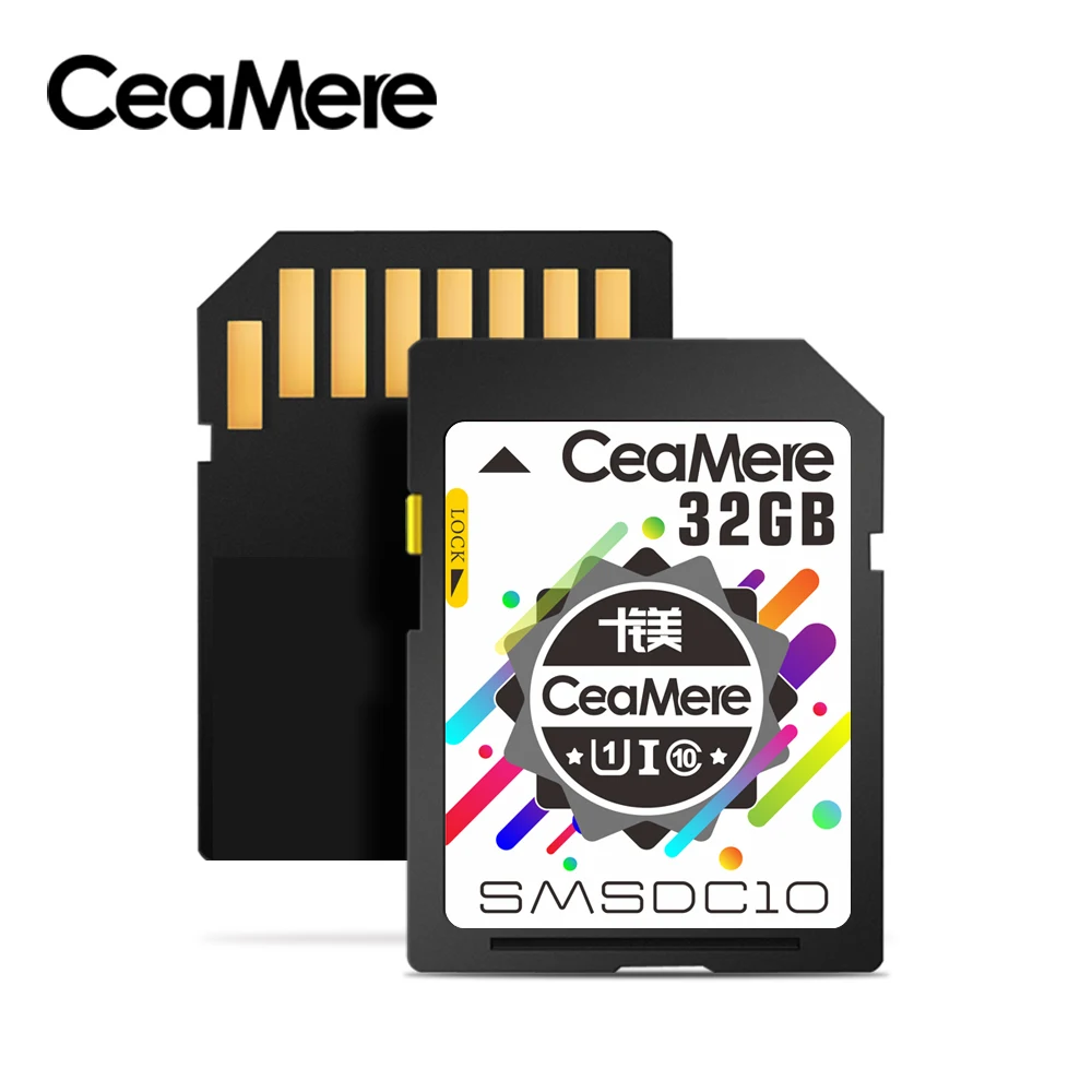 CM02042-32GB CeaMere sd карта 128 Гб 64 ГБ 32 ГБ 16 ГБ 8 ГБ 4 ГБ XC HC флэш-карта памяти класс 10 UHS-I Micro sd карта 128 ГБ для камеры Прямая поставка - Емкость: CM02042-32GB
