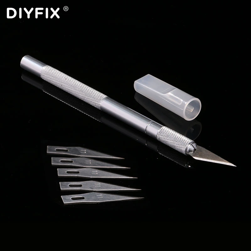 DIYFIX нож для ремонта мобильных телефонов с 6 лезвиями Очищающий резак инструмент