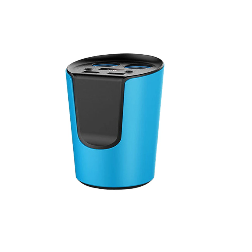 Многофункциональный Dual USB Автомобильное зарядное устройство DC 5 В/3.1A чашки разъем