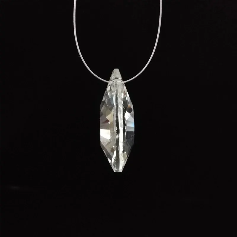 

15pcs/Lot 63mm Clear Crystal Prism Suncatcher Glass Trimming Parts Drop Pendant Free Shipping