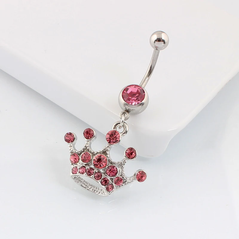 Кольца для пирсинга пупка 14 г хирургический стальной стержень