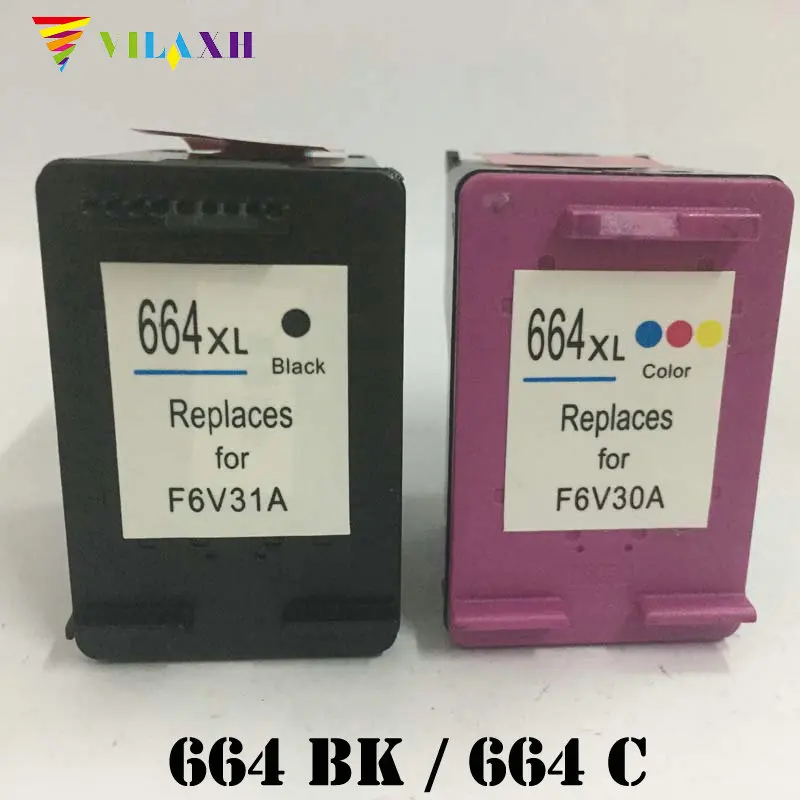 Vilaxh 664 xl совместимый картридж Замена для HP 664XL DeskJet 1115 2135 3635 1118 2138 принтер cartucho 4676|ink