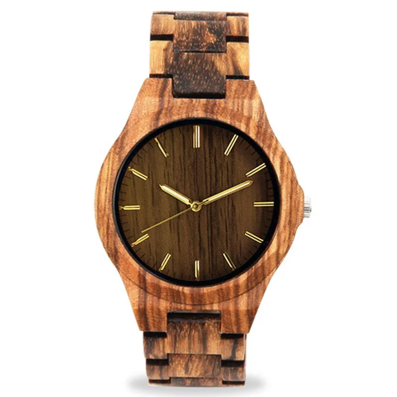 Brown ELMERA relogio masculino деревянные часы стильные мужские часы Топ спортивные часы минималистичные деревянные часы - Цвет: Brown