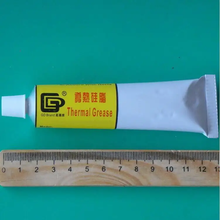Теплопроводная смазка GD66 силиконовый охлаждающий гель серого цвета вес 90 г
