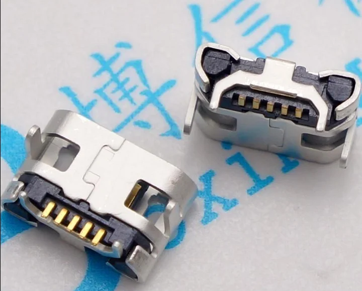 10 шт потребительских упаковок для микро USB 5P 5 Штырьковый Micro разъем штырьковое