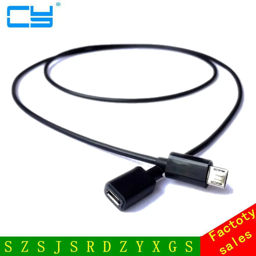 0 5 м полный Pin подключенный Micro USB 2 Тип контактный штекер гнездо Кабель для