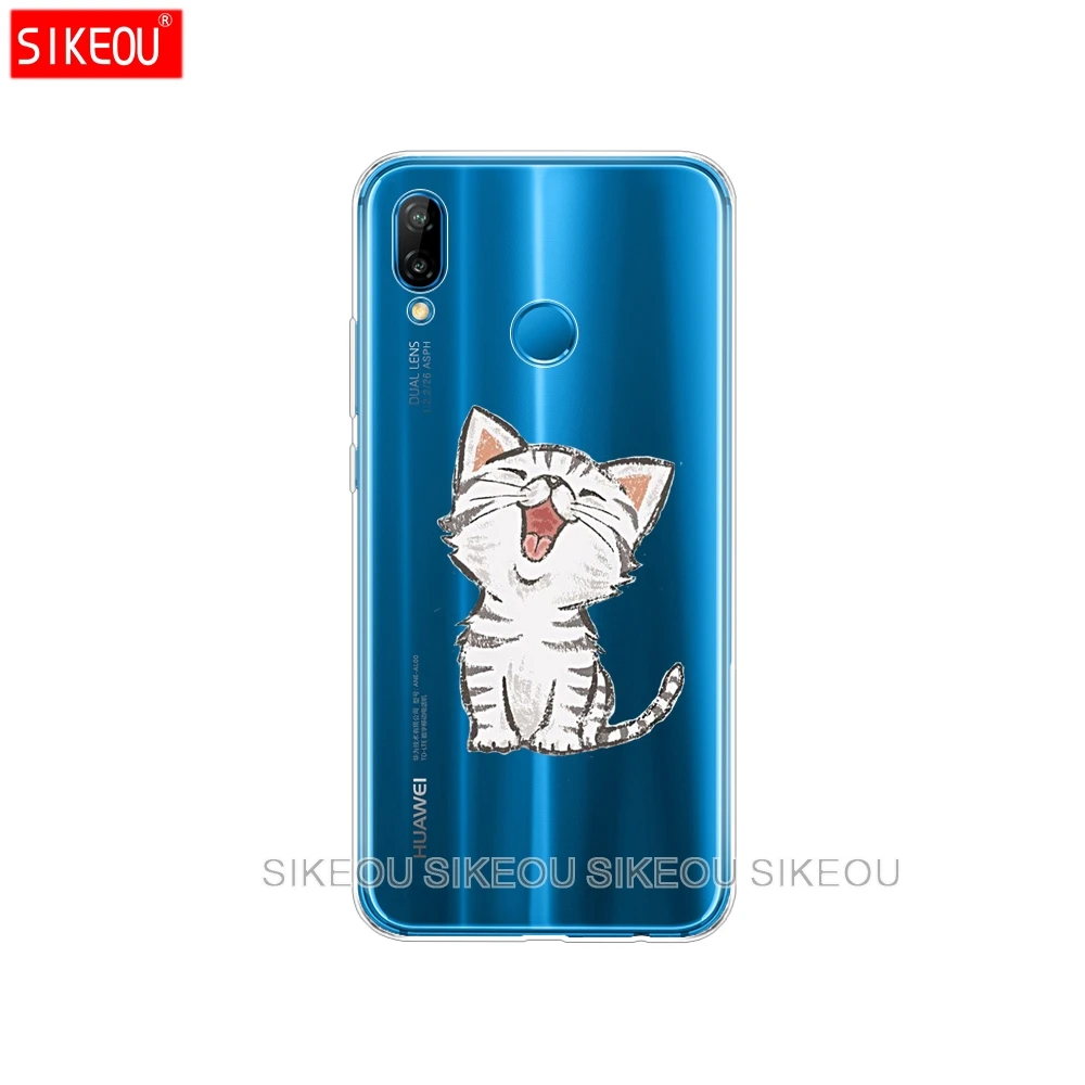 silicone case for huawei Nova 3 soft tpu phone 3i back cover 360 full protective printing clear coque |