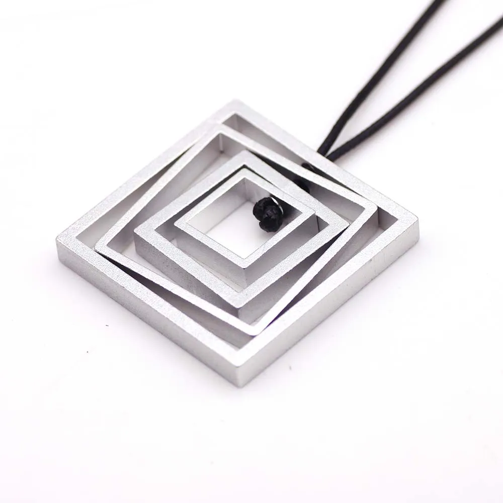 Новинка алюминиевые подвески и ожерелья длинное эффектное ожерелье веревочная