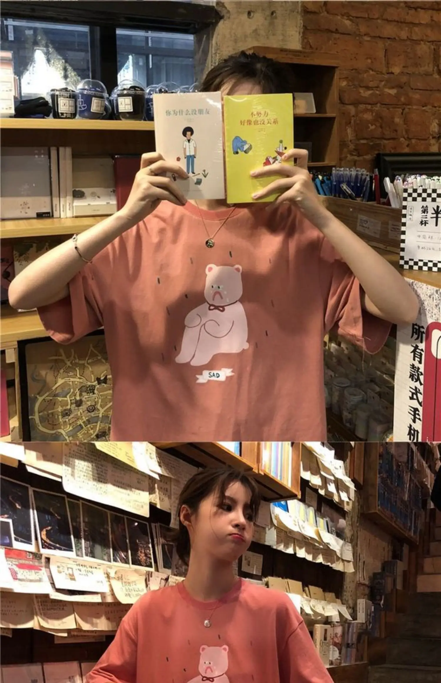 YouGeMan Футболка женская короткий рукав футболки летняя одежда Корейский Ulzzang Harajuku Kawaii печатная розовая футболка женский топ