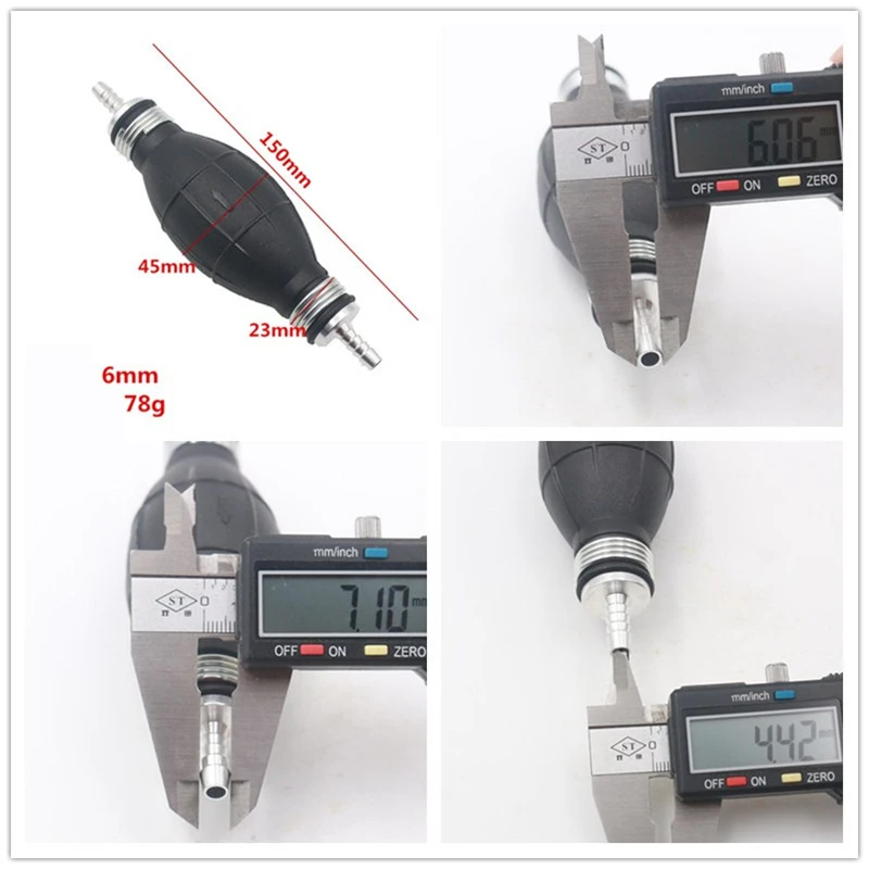 

1 Piece Car Yacht Motorcycle Fuel Pump 6/8/10/12mm Option Gasoline Diesel Hand Pump Pumping Pipe