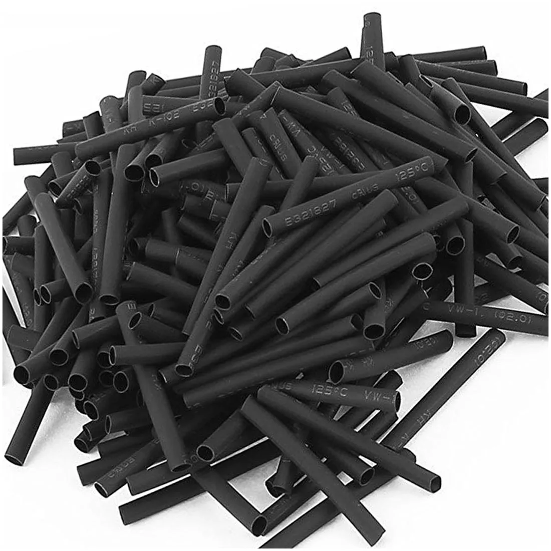 Wire Wrap Sleeve 2mm Dia 30mm Long Heat Shrink Tubing 280pcs Black | Обустройство дома