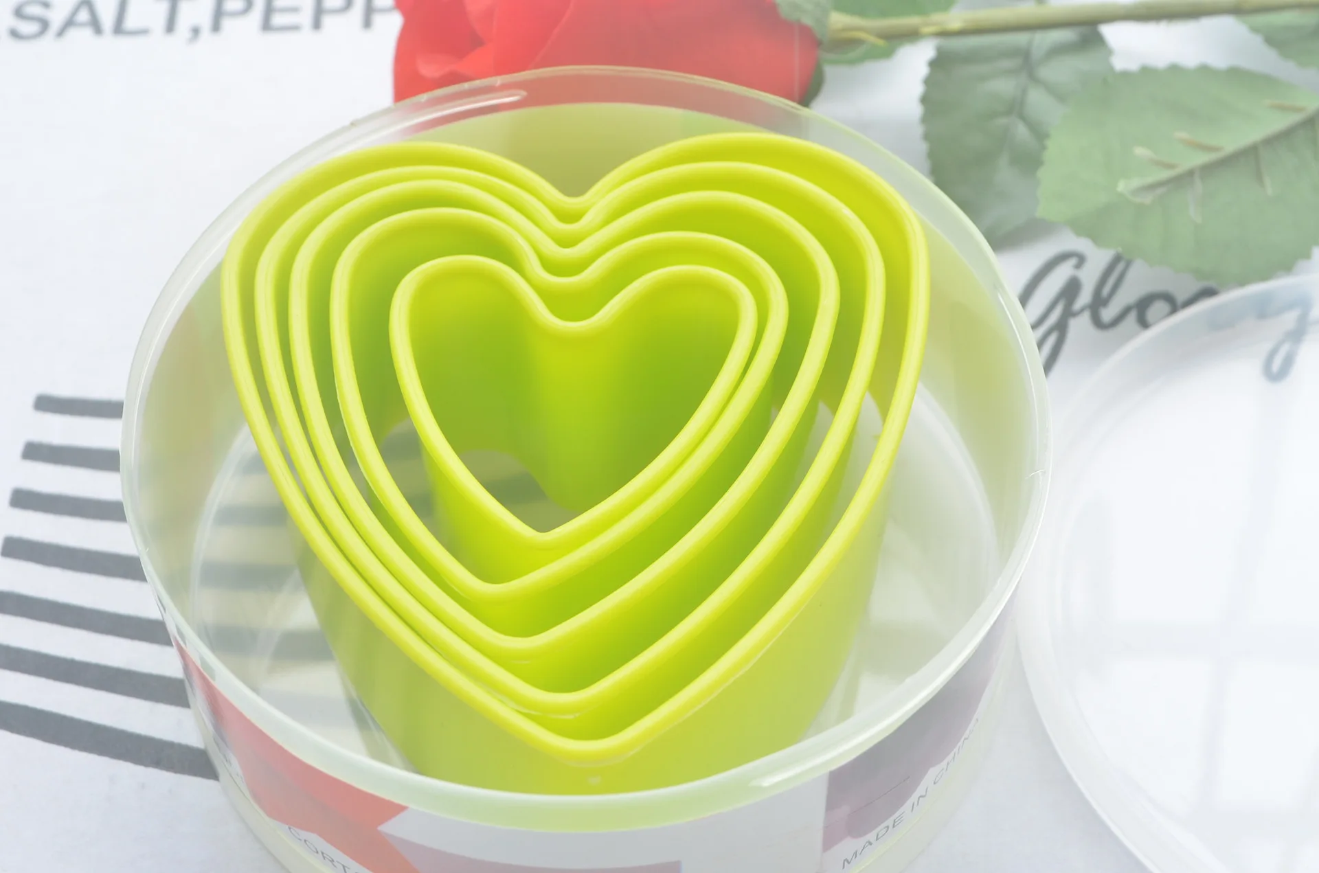 5 шт./компл. пирог плесень любовь резки формы сахарного печенья DIY