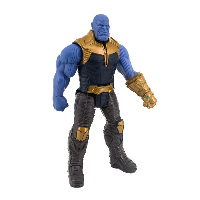 Thanos No Box Дисней Marvel игрушки 30 см Мстители Бесконечность войны супер герой Капитан Америка Железный человек танос Халк ПВХ фигурка куклы игрушка подарок - Цвет: Thanos No Box