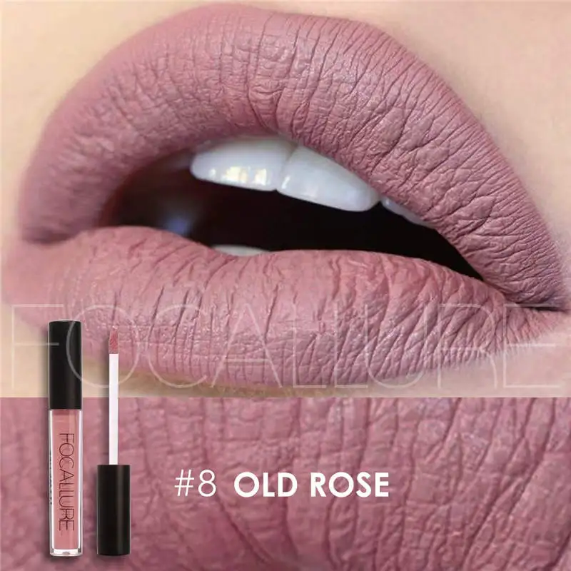 FOCALLURE Lasting Matte Lipstick Waterproof Lip Liquid Pencil Gloss Makeup | Красота и здоровье