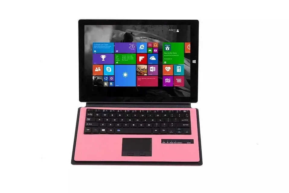 Беспроводной Bluetooth клавиатура чехол с сенсорной панелью для microsoft Surface Pro 3 12 2