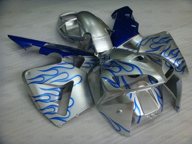 CBR 600 RR 2005 2006 Кузов для Honda CBR600RR 05 обтекатель 06 синего и серебряного цвета пламенный