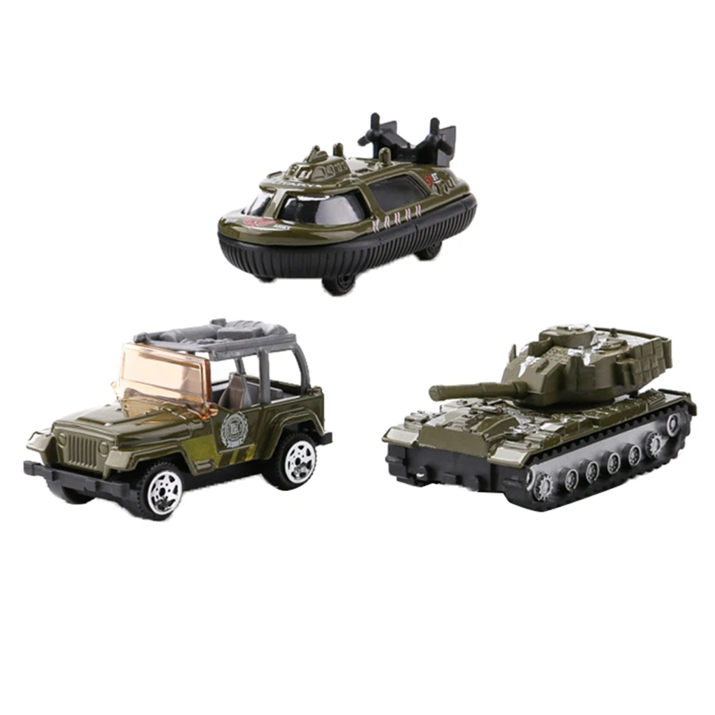 3 шт. Jeep автомобиль полиция подводная лодка военная модель игрушечный солдат