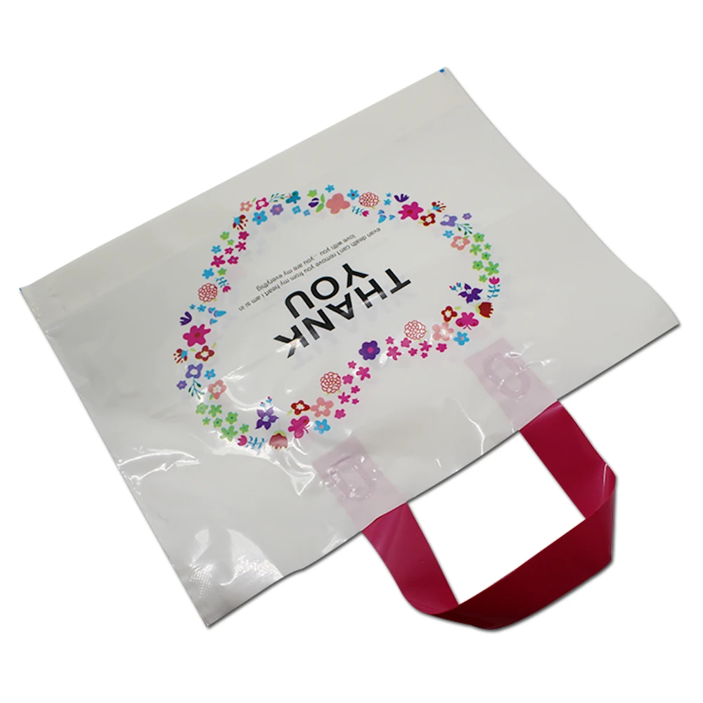 DHL 200 шт белая пластиковая хозяйственная сумка с ручкой Перевозчик СПАСИБО сердце