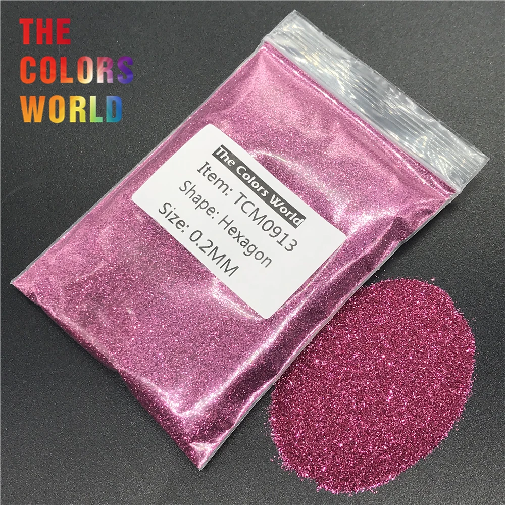 TCM0913 фиолетовый красный цвет металлический блеск шестиугольная форма для ногтей