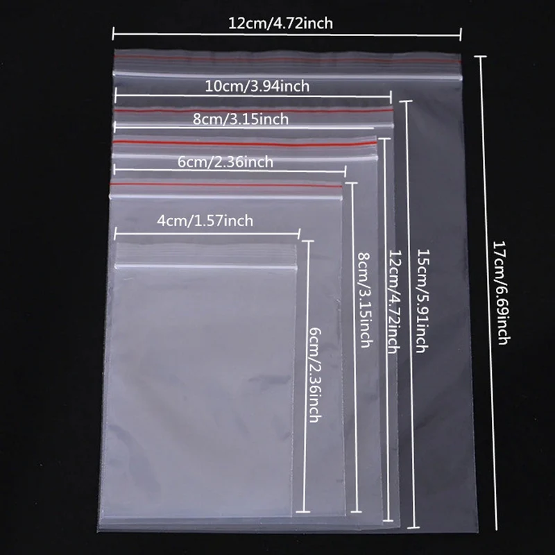 ASFULL новые ювелирные изделия Ziplock застежка-молния замок Reclosable поли пластик еда