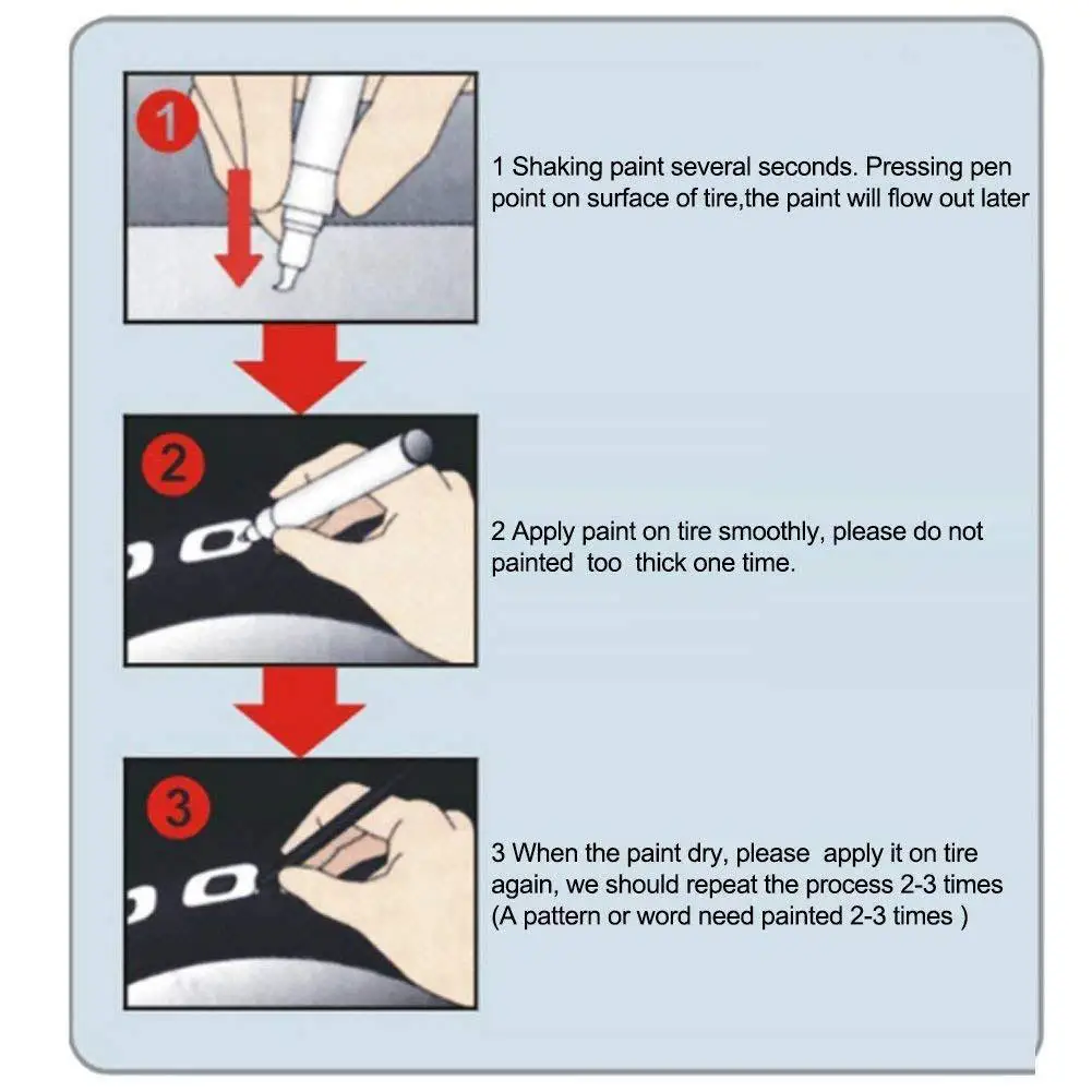 

8 Colors Car Tire Paint Marker Pens Waterproof Permanent Pen Fit for Car Motorcycle Tyre Tread Rubber Metal