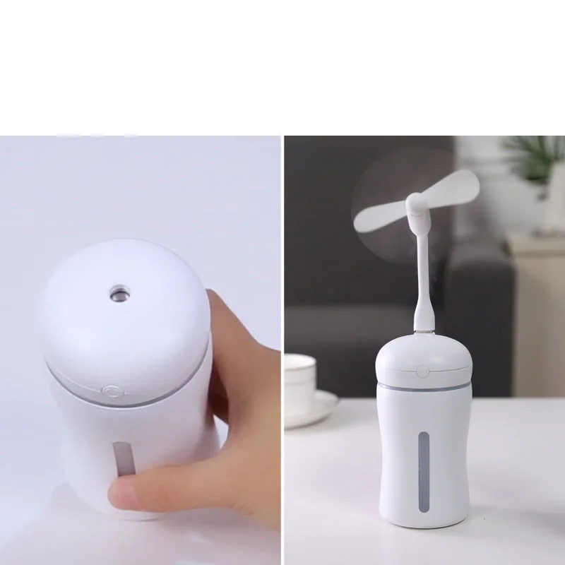 USB мини-увлажнитель с светодиодный ночной Светильник увлажнитель для сердца