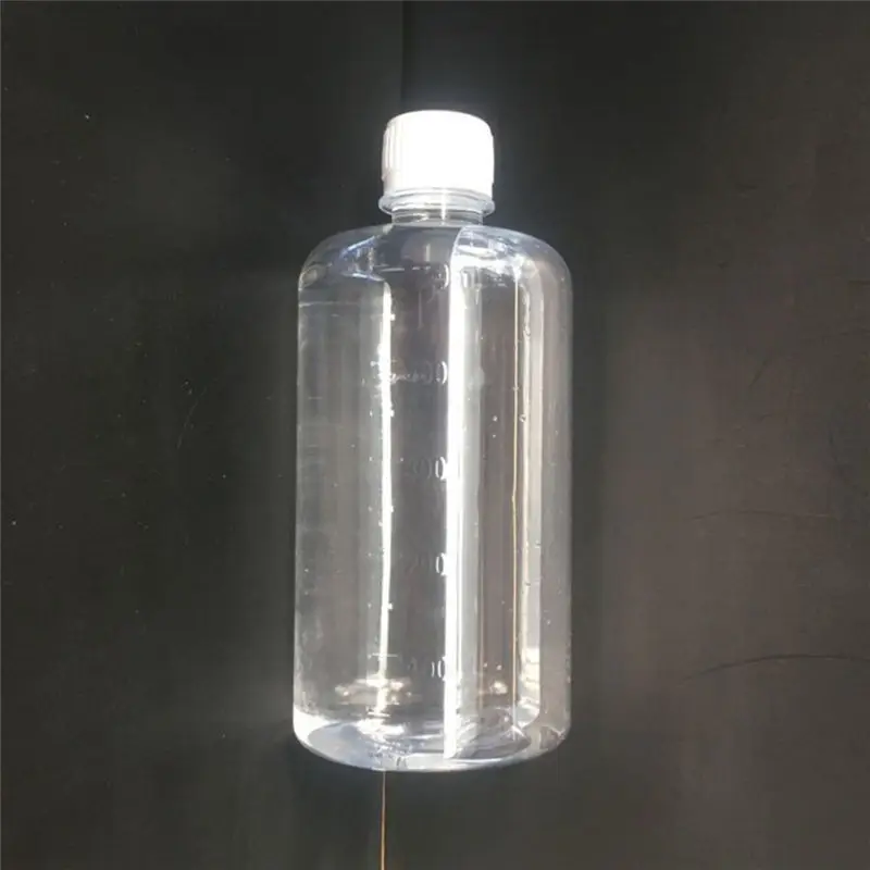 500 ml пустая бутылка для многоразового использования Прозрачный Простой бутылки для воды жидкая косметика контейнеры ясно флип-топ Кепки Jar - Цвет: Прозрачный