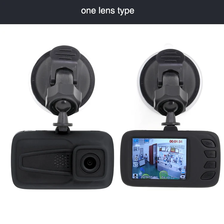 One lens Ainina 2 дюймов FHD1080P Автомобильный видеорегистратор вождения Регистраторы автомобиля Камера, Поддержка 128 GB, Ночное видение Двойной объектив Dashcam - Название цвета: One lens
