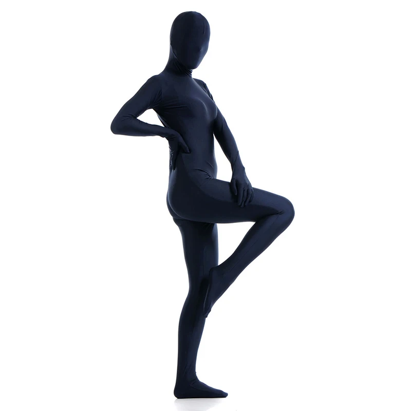 

Ainclu Fashion New Dark Navy Spandex Zentai Suit for Women Halloween and Party Rush order/Same day shipping/24-hour ship