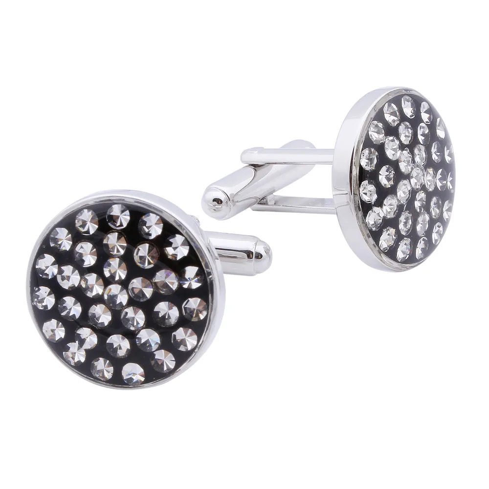 HAWSON белые запонки с кристаллами круглые для мужской рубашки свадебное платье
