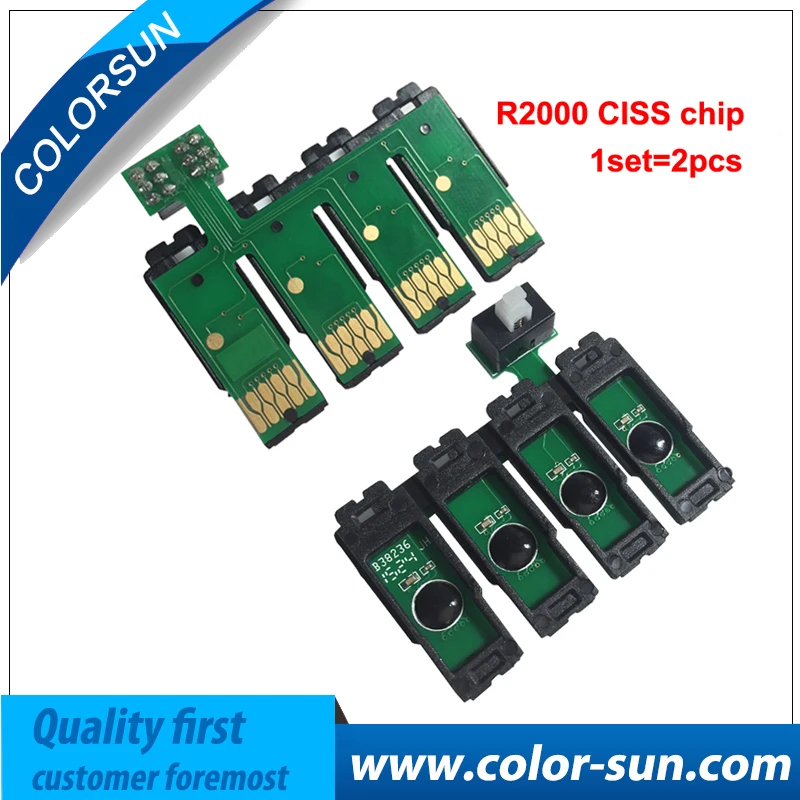 Оригинальные чипы для EPSON Photo R2000 многоразовый чернильный картридж CISS CIS с