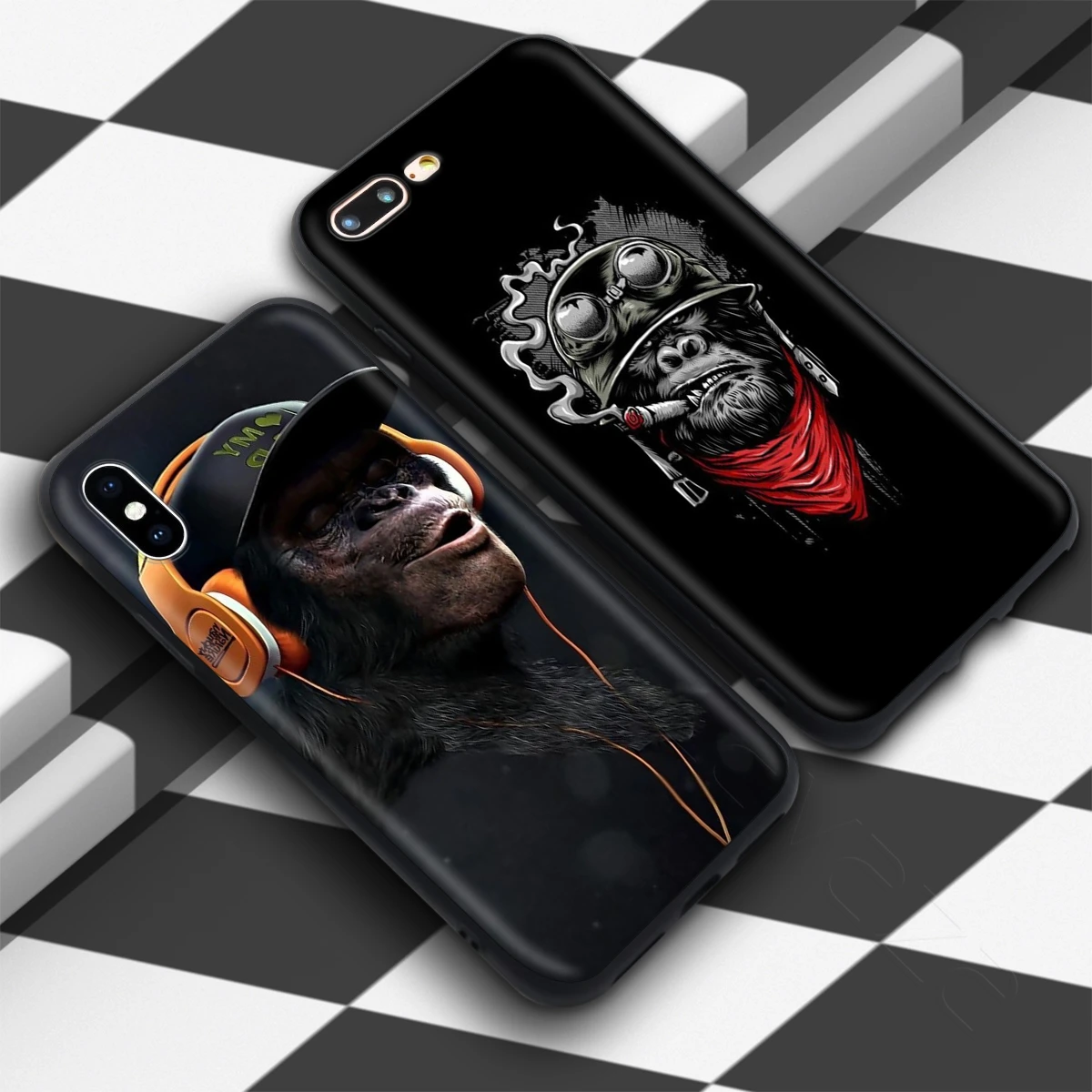 Чехол Lavaza Swag Гангстер обезьяна череп бандана для iPhone 11 Pro XS Max XR X 8 7 6 6S Plus 5 5S se
