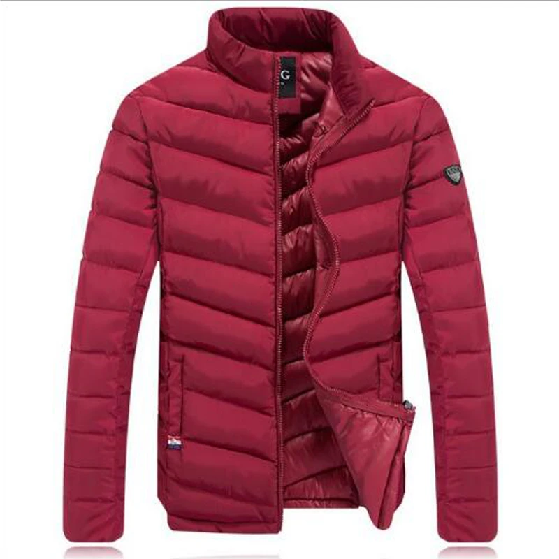 Мужские Мода 2017 г. зимние модели Пух парк куртка человек теплая версии воротник