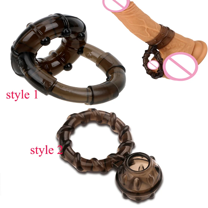 2 стиля эластичное кольцо для пениса Мошонка Кольцо мужское целомудрие