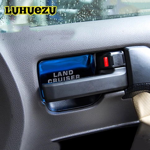 

3 Colors Stainless Steel Interior Door Bowel Handle Cover For Toyota Land Cruiser 200 LC200 Accessories 2008 2012 2016 2017 Year