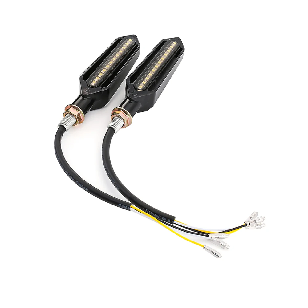 2 шт./лот светодиодный индикатор сигнала поворота мотоцикла с последовательным